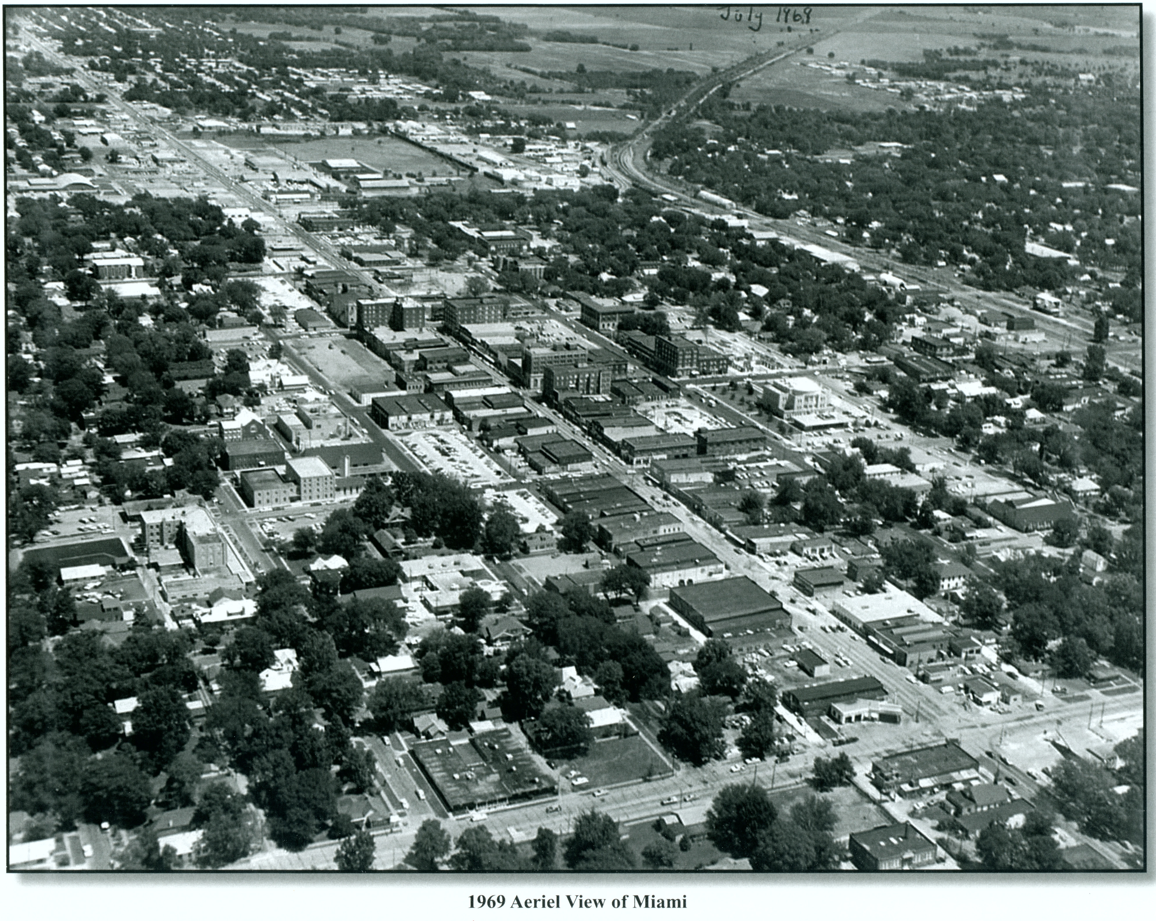 Miamiaerialview1969 Miami Oklahoma History 6794