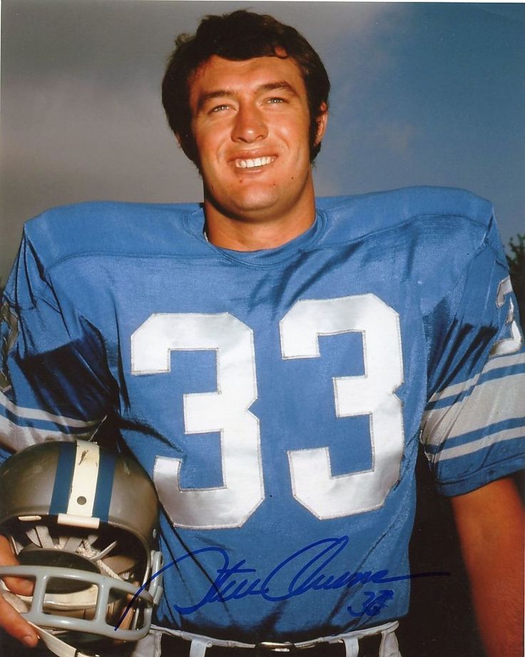 DJ328 Steve Owens Detroit Lions Football 8x10 11x14 16x20 Colorized Photo